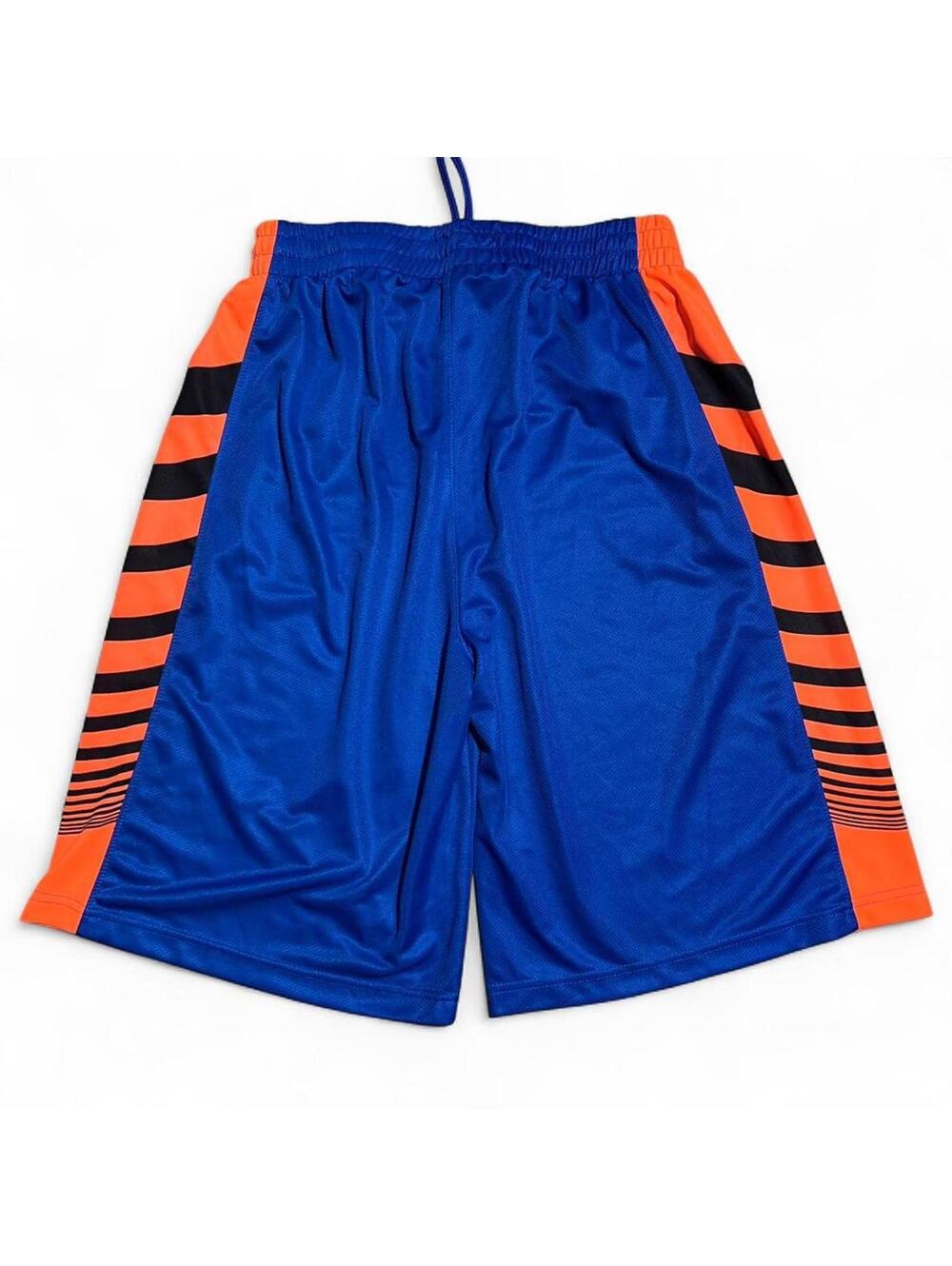 Galaxy by Harvic blue/orange striped baggy basketball shorts Size XL